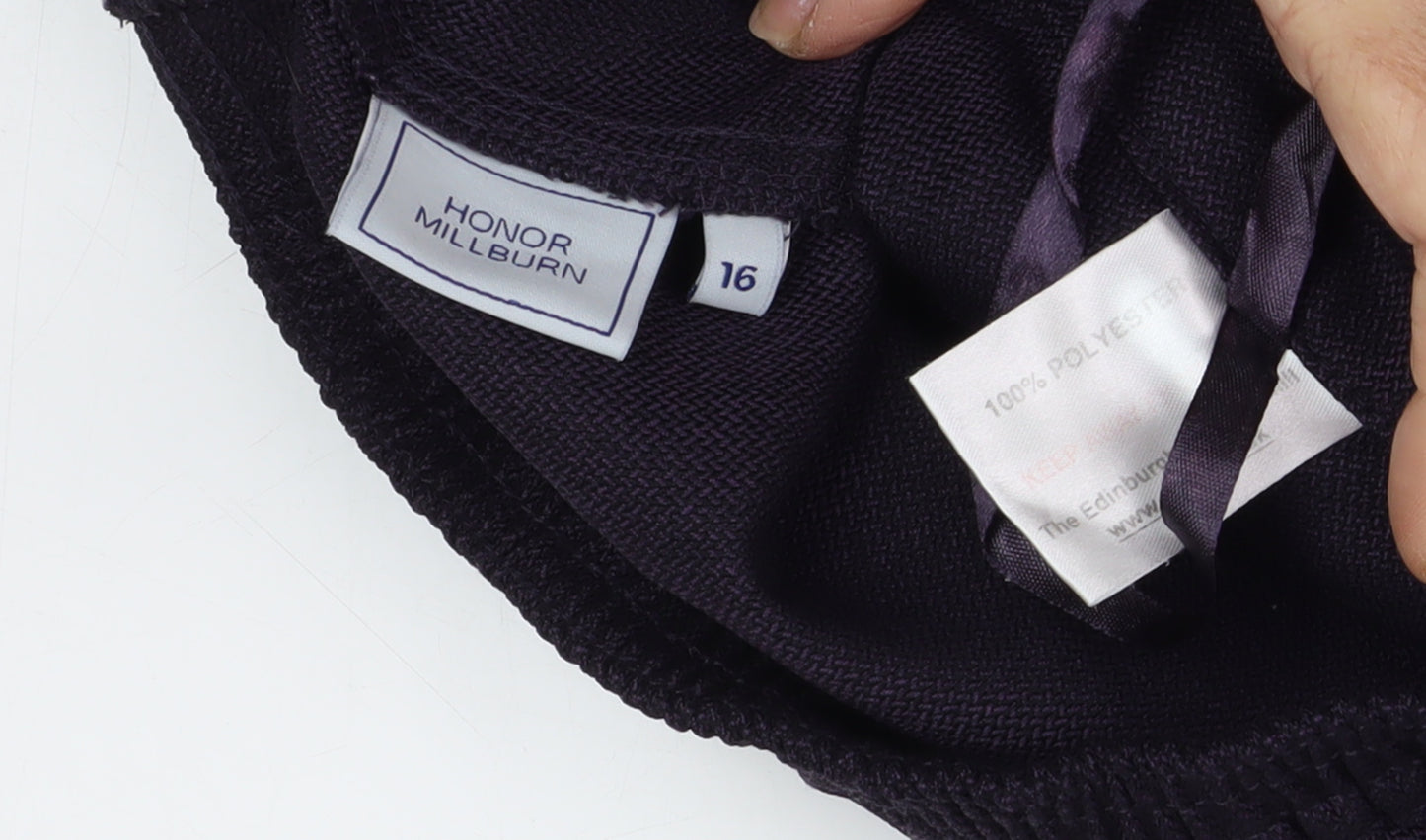 Honor Millburn Women's Black Trousers, Size 16