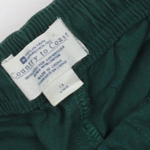 Country to Coast Green Elastic Waist Jogger Trousers 13 Years
