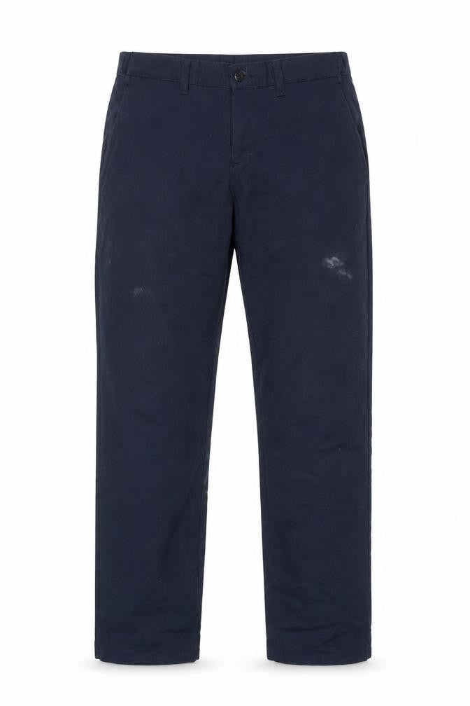 Front view of Dickies unisex blue straight leg casual trousers