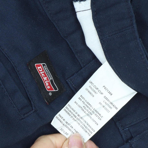 Dickies Unisex Blue Straight Leg Casual Trousers