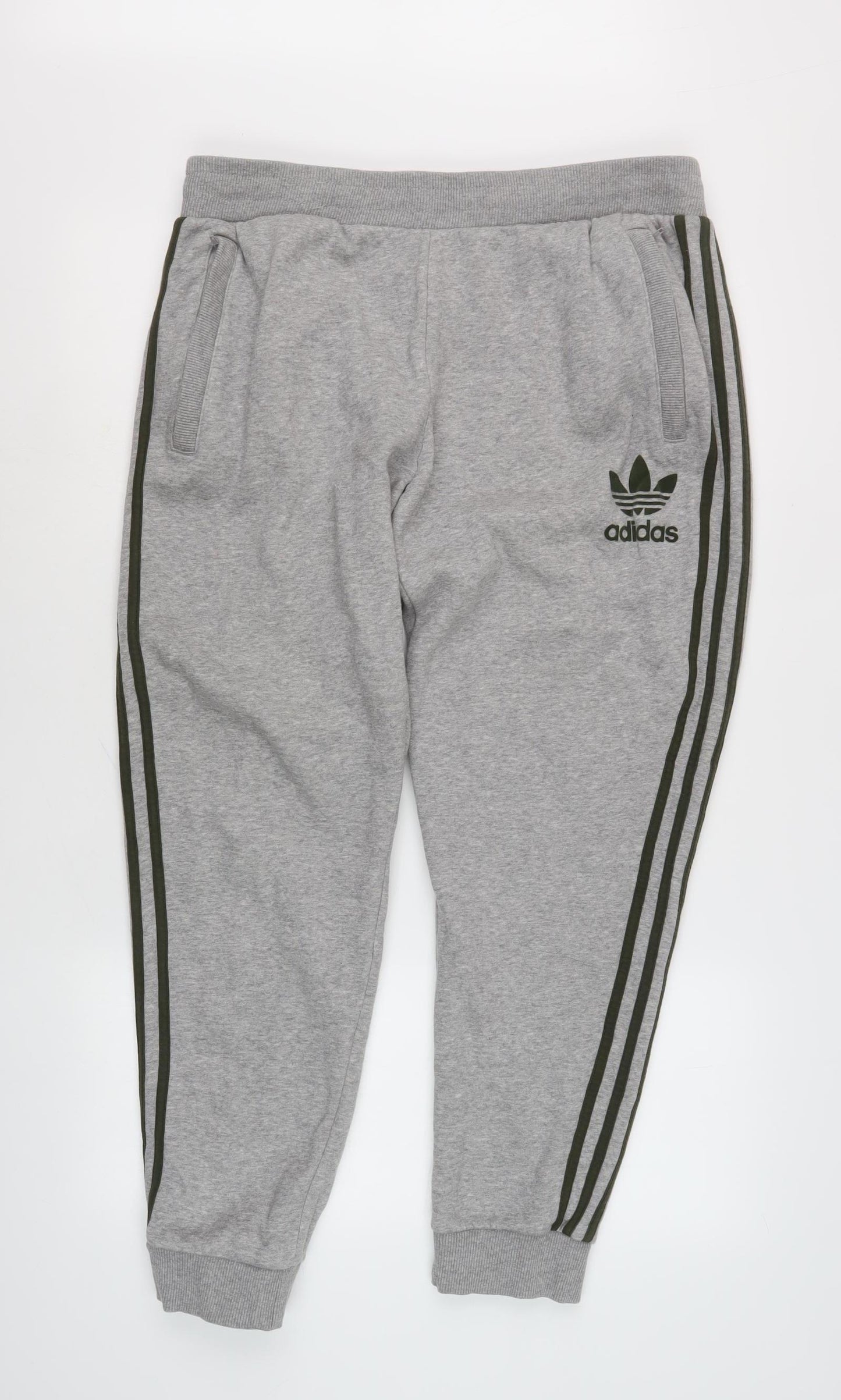Adidas Men's Grey XL Jogger Trousers with Pockets
