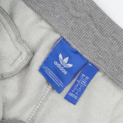 Adidas Men's Grey XL Jogger Trousers with Pockets