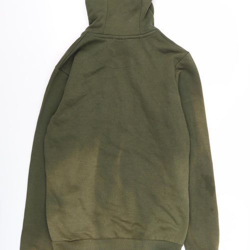 McKenzie Men's Green Pullover Hoodie, M, Logo, Hooded