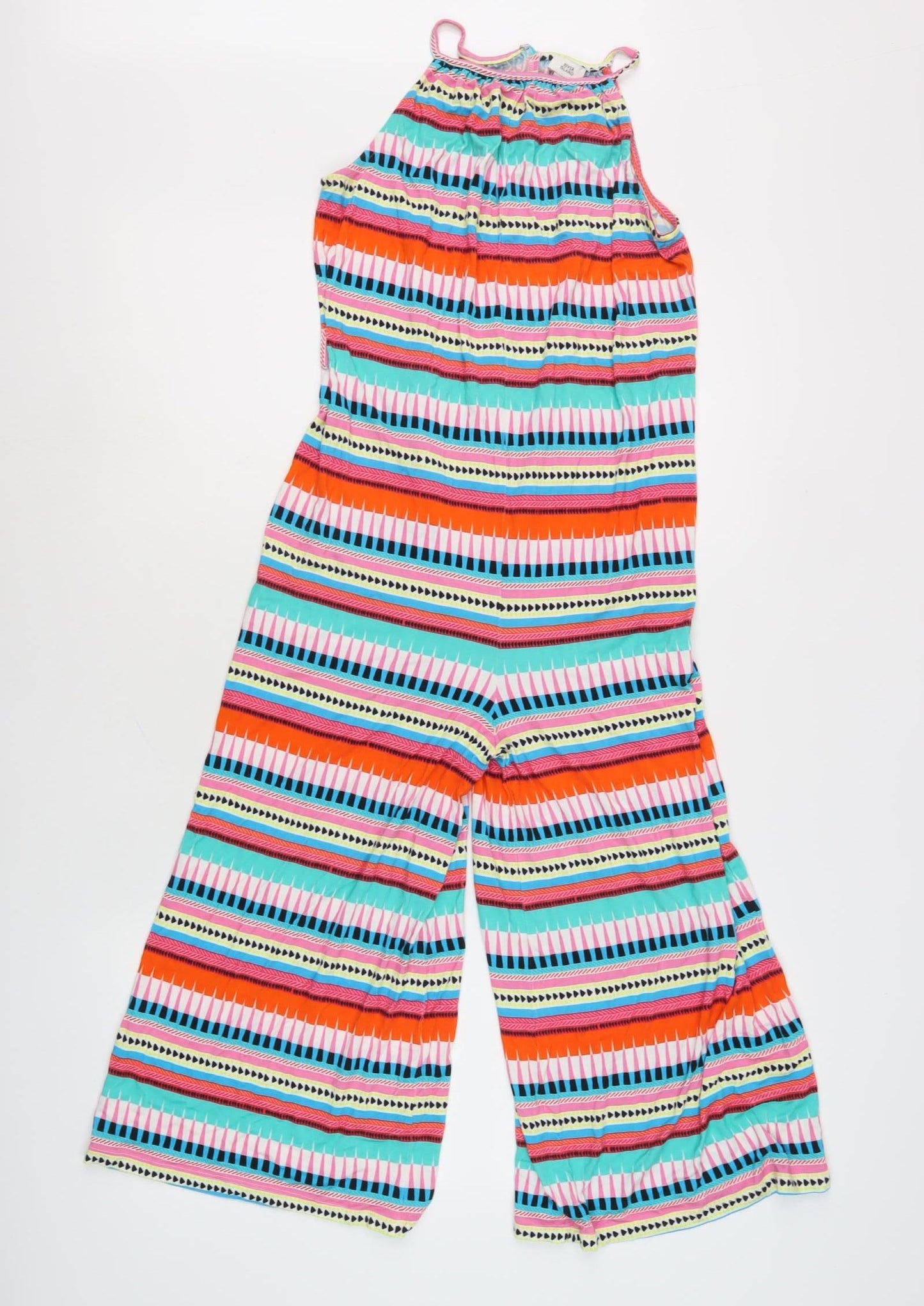 River Island Girls Multicoloured Striped Jumpsuit 11-12 Years