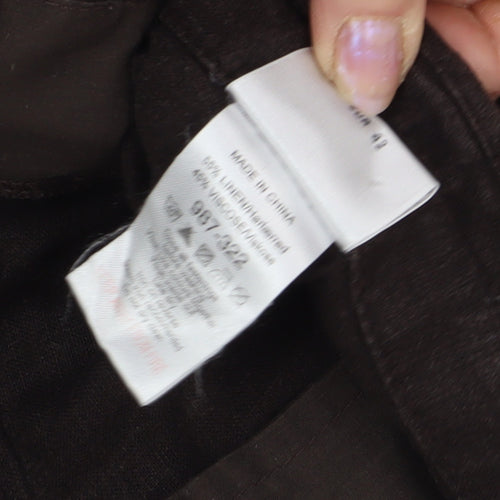 Next Women's Black Linen Shorts Size 14