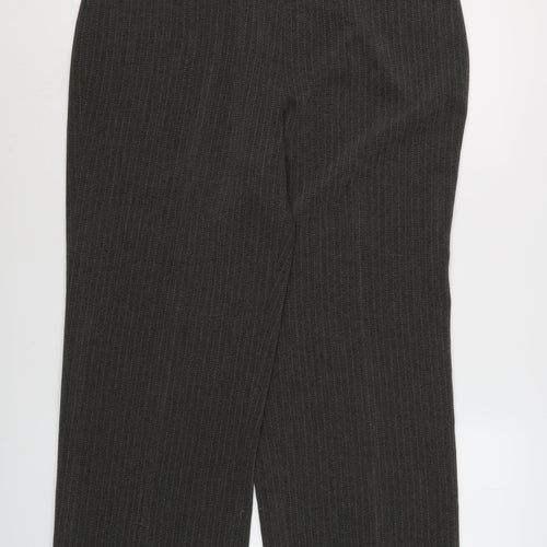 Planet Women's Black Striped Trousers Size 14