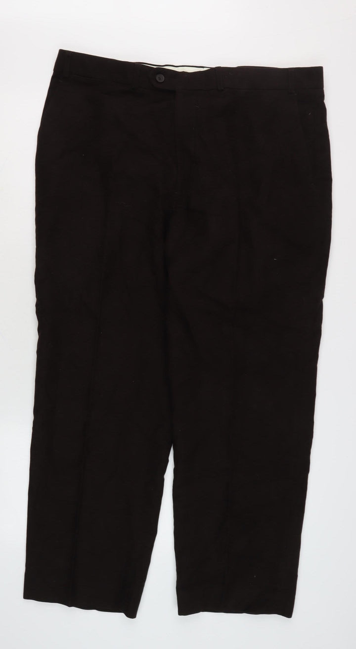 James Pringle Men's Black Trousers Size 40 Regular