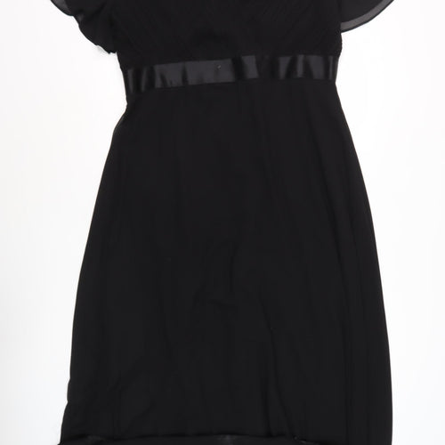 Ever Pretty Women's Black Plus Size V-Neck Party Dress