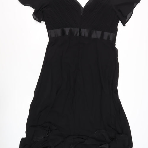 Ever Pretty Women's Black Plus Size V-Neck Party Dress