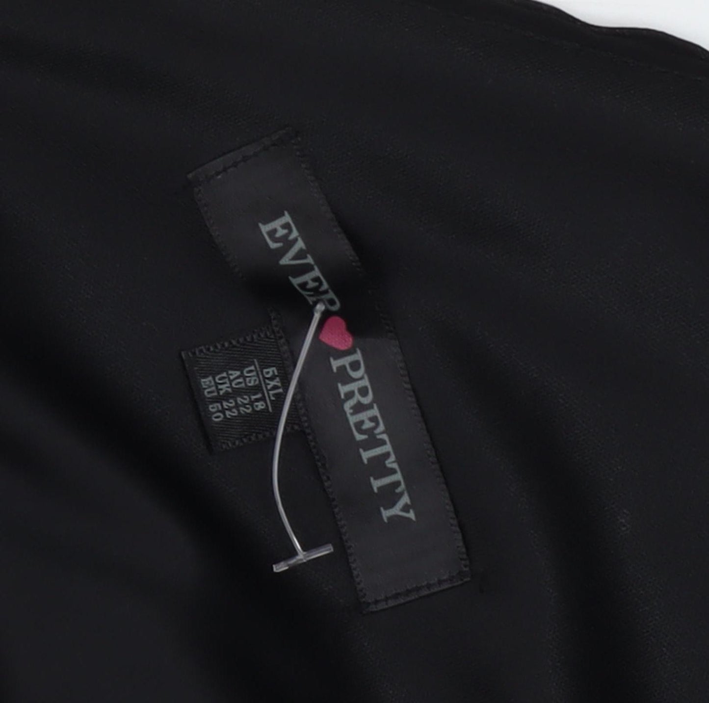 Ever Pretty Women's Black Plus Size V-Neck Party Dress