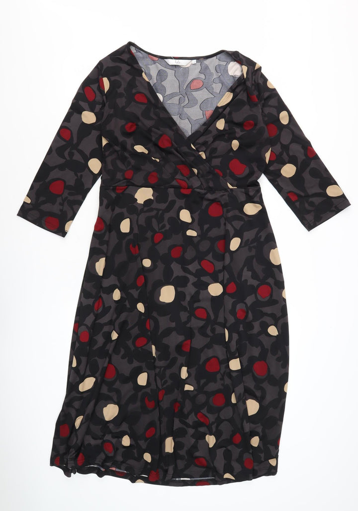 Isle Women's Multicoloured Wrap Dress Size 16