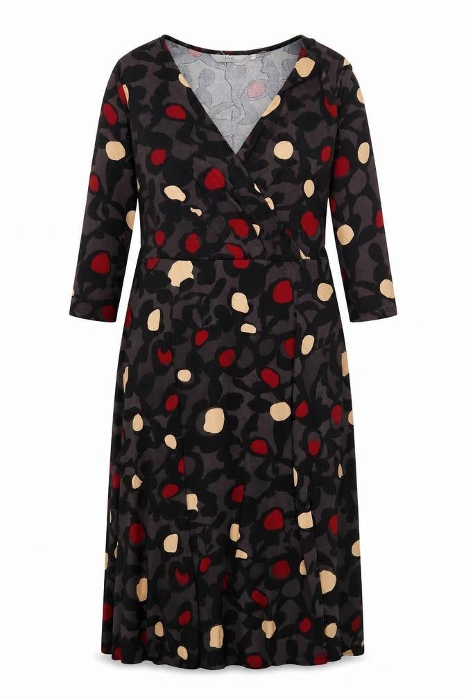 Front view of Isle Women's Multicoloured Wrap Dress, size 16