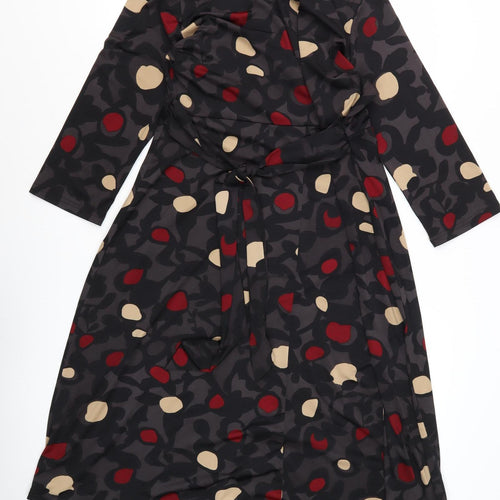 Isle Women's Multicoloured Wrap Dress Size 16