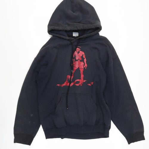 Gildan Men's Black M Pullover Hoodie Graphic Print