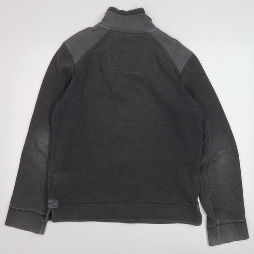 Fat Face Men's Grey 1/4 Zip Sweatshirt Size S
