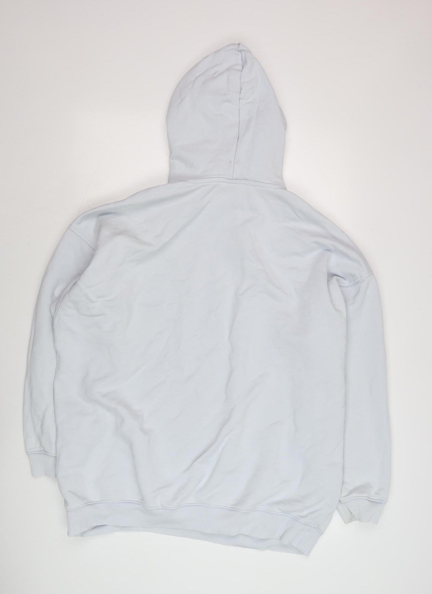 H&M Unisex Adults White Pullover Hoodie L