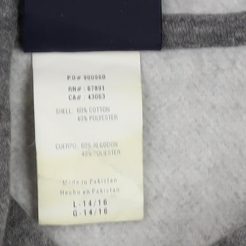 Team Athletics Teens Grey Logo Pullover Hoodie L