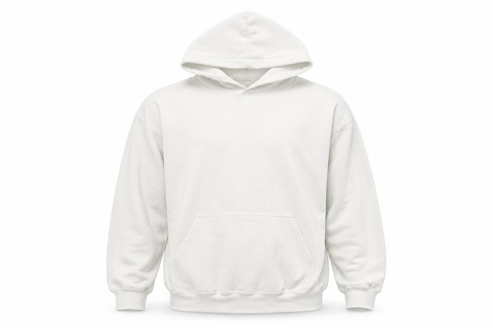 Looney Tunes Unisex White Hoodie, M - Bugs Bunny Graphic