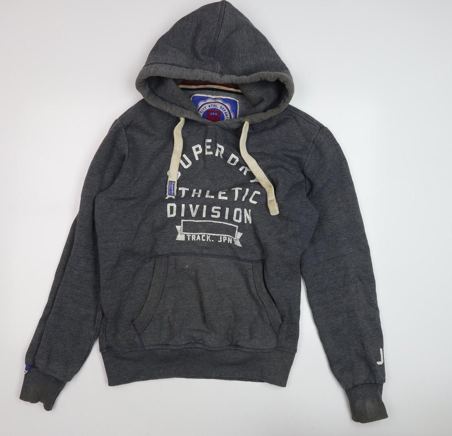 Superdry Men's Grey Pullover Hoodie L - Sport & Style