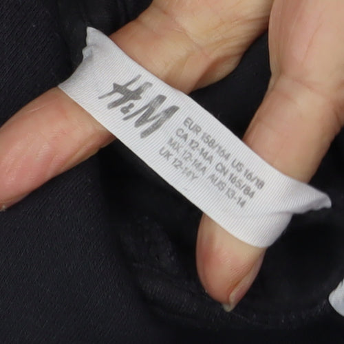 H&M Boys Black Mandalorian Hoodie, 12-13 Years, Casual Style