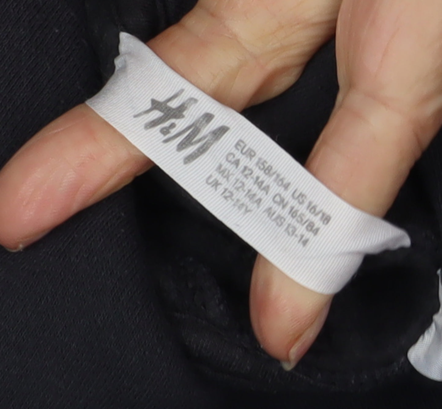 H&M Boys Black Mandalorian Hoodie, 12-13 Years, Casual Style