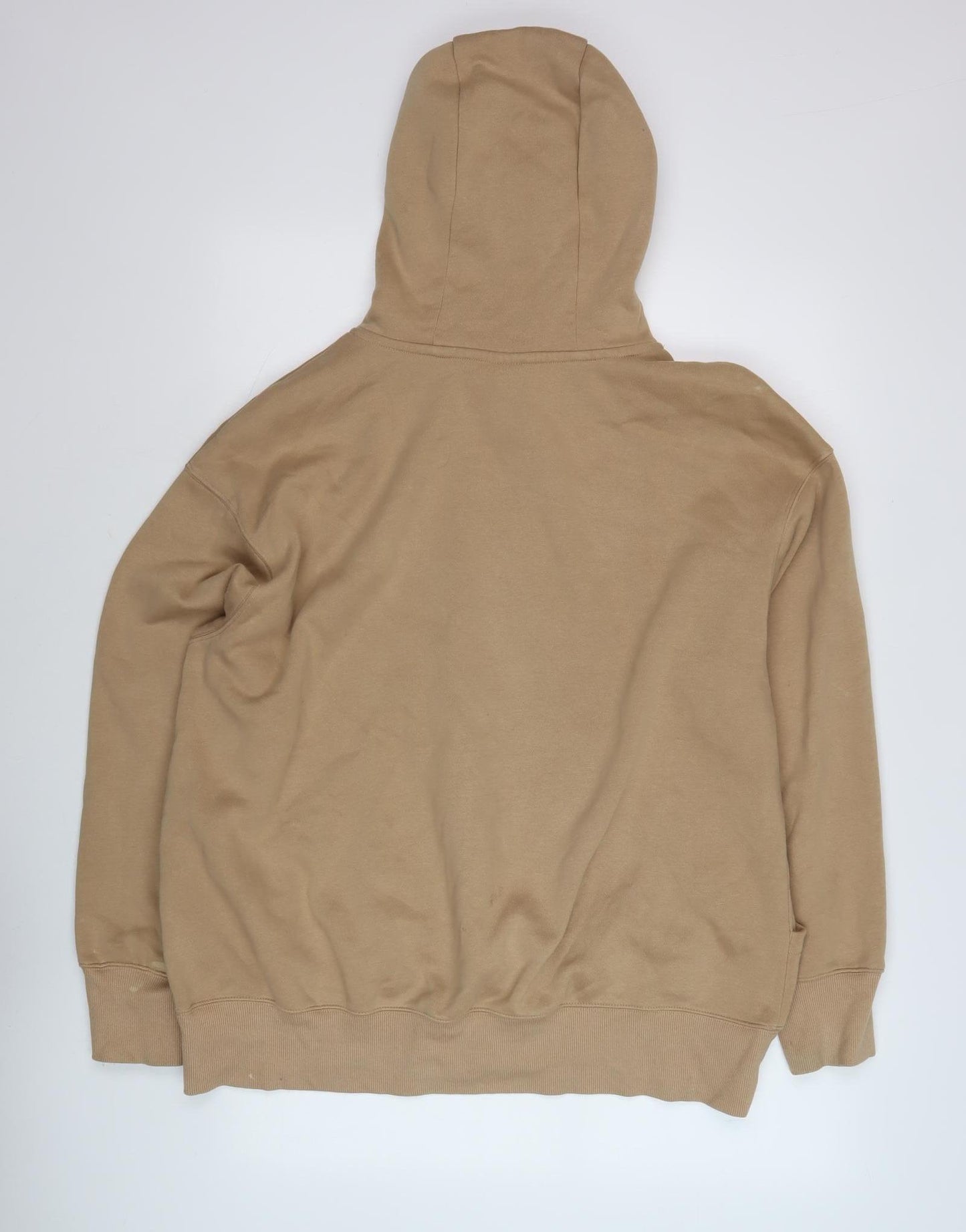 Nike Men's Beige Pullover Hoodie, M, Logo, Hooded