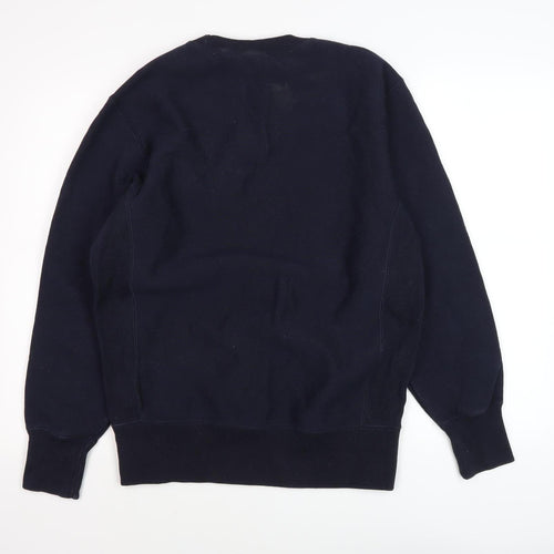 Champion Men's Blue Pullover Sweatshirt L Fleece
