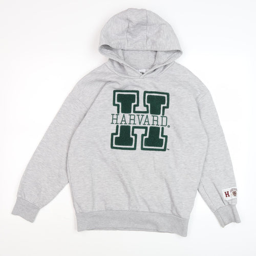 Harvard Boys Grey Hoodie, 11-12 Years, Pull-Over, Fleece