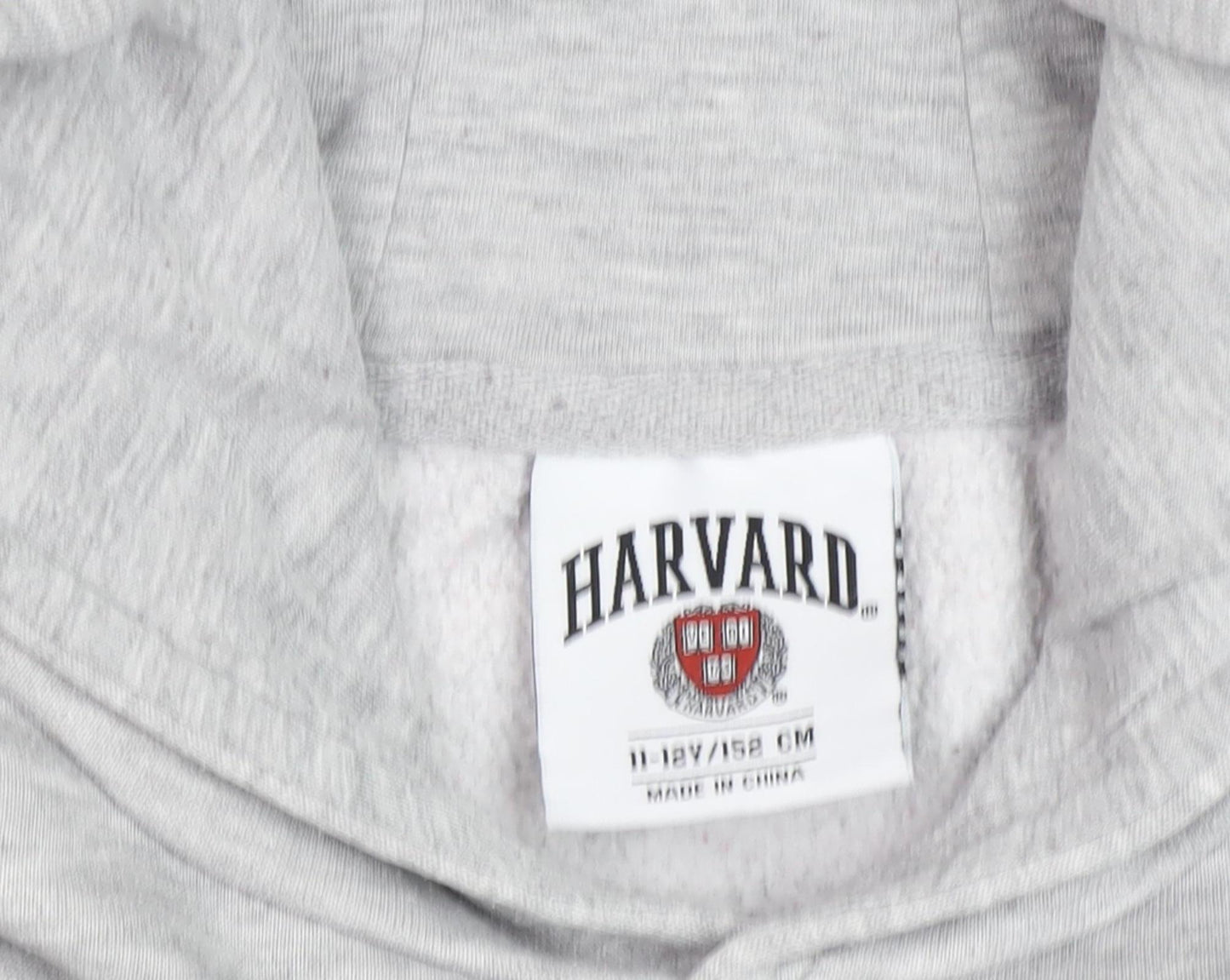 Harvard Boys Grey Hoodie, 11-12 Years, Pull-Over, Fleece