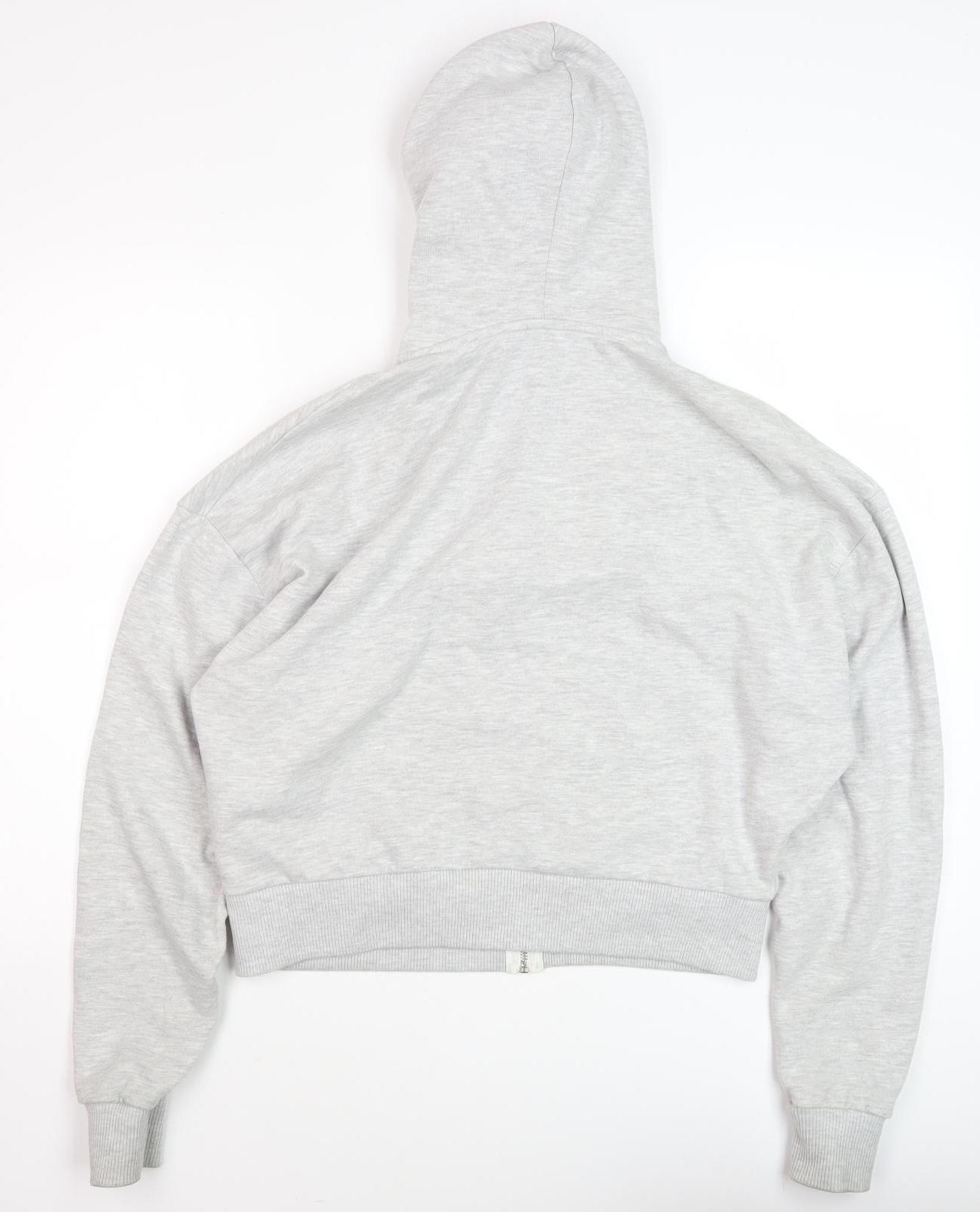 Collusion Women's Grey Full Zip Hoodie Size 10