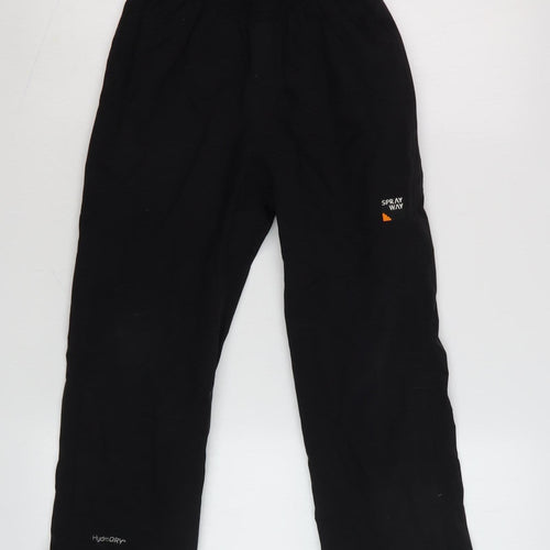 Sprayway Boys Black Waterproof Rain Trousers 11 Years