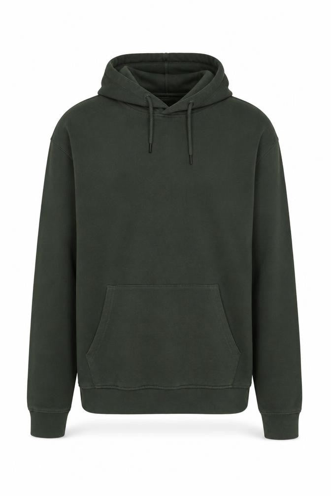 Front view of Topman Men's Green S Pullover Hoodie