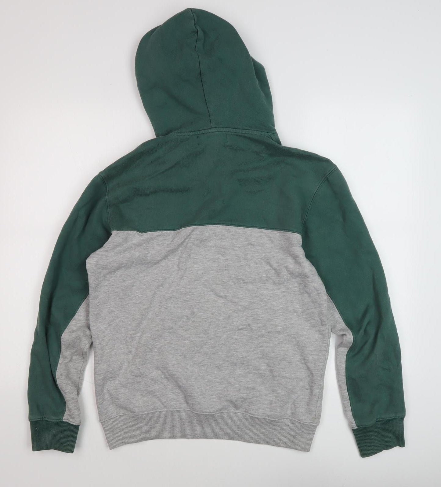H&M Men's Green Pullover Hoodie, Size S