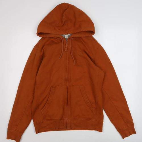 Timberland Men's Orange Full Zip Hoodie M
