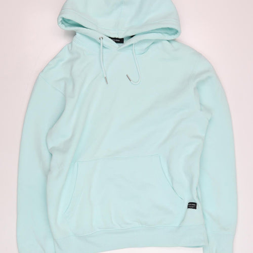 JACK & JONES Men's Blue Pullover Hoodie M