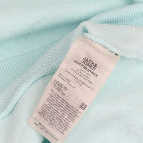 JACK & JONES Men's Blue Pullover Hoodie M