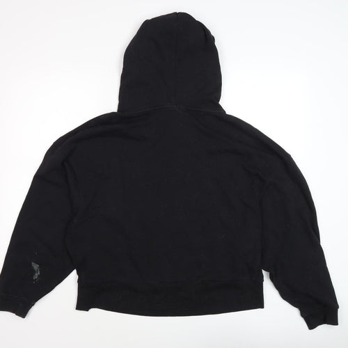 DKNY Unisex Black Logo Hoodie L Size Casual