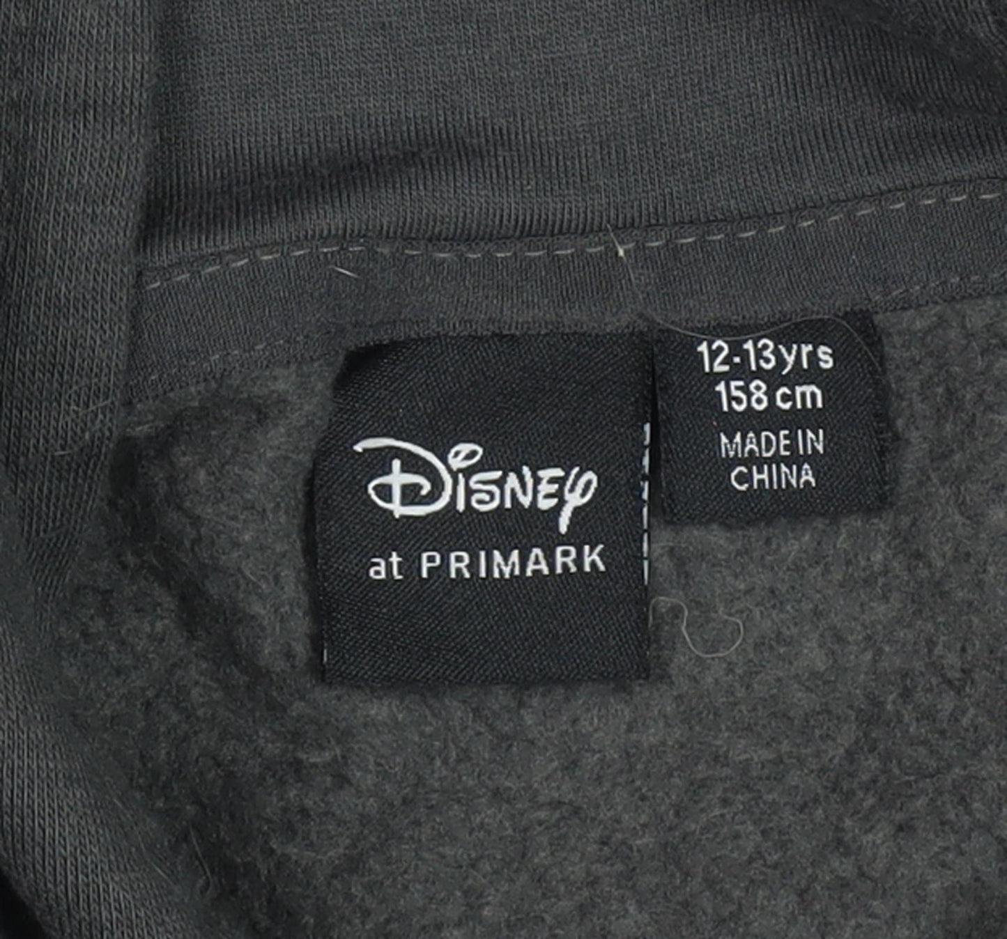 Disney Stitch Hoodie Girls Black 13-14 Years Pullover Fleece