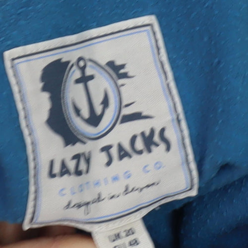 Lazy Jacks Blue Unisex Sweatshirt, Size 10, Cowl Neck