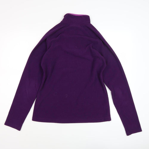 Mountain Warehouse Women's Purple 1/4 Zip Sweatshirt Size 12