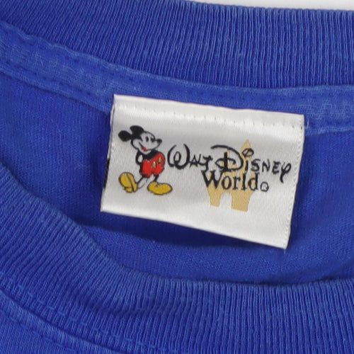 Disney Men’s Blue Vintage Mickey Mouse T-Shirt - Size L