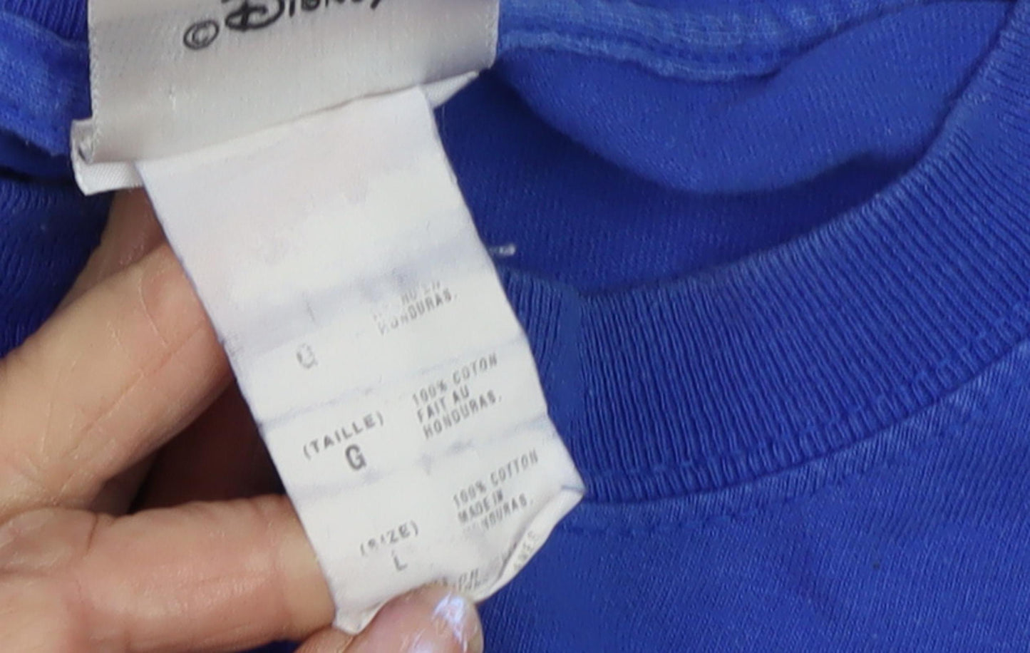 Disney Men’s Blue Vintage Mickey Mouse T-Shirt - Size L