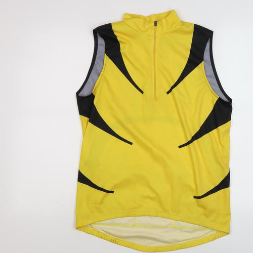 adidas Men's Yellow Cycling Tank Jersey M