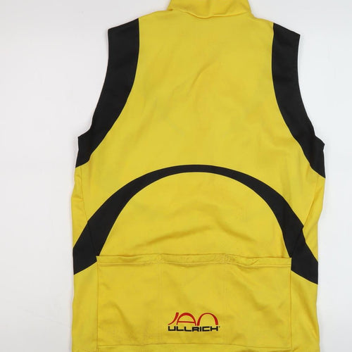 adidas Men's Yellow Cycling Tank Jersey M