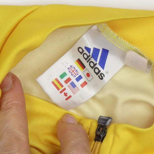 adidas Men's Yellow Cycling Tank Jersey M