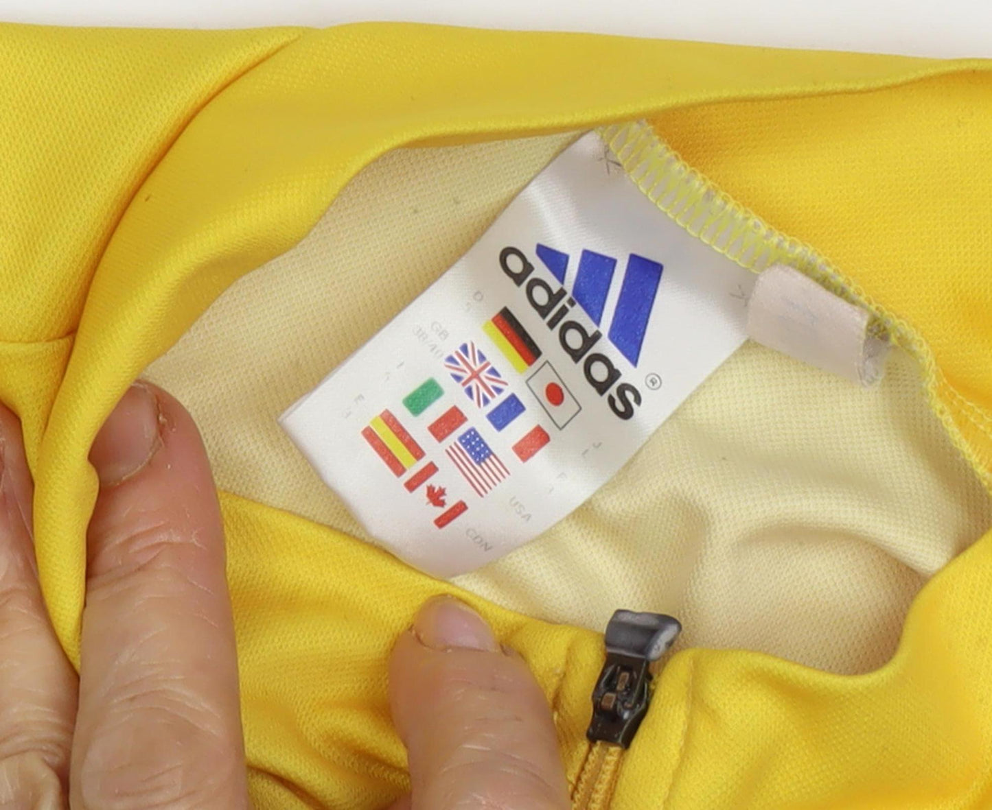 adidas Men's Yellow Cycling Tank Jersey M