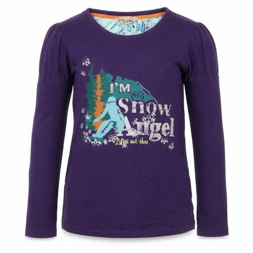 FatFace Teens Long Sleeve Purple Winter Top