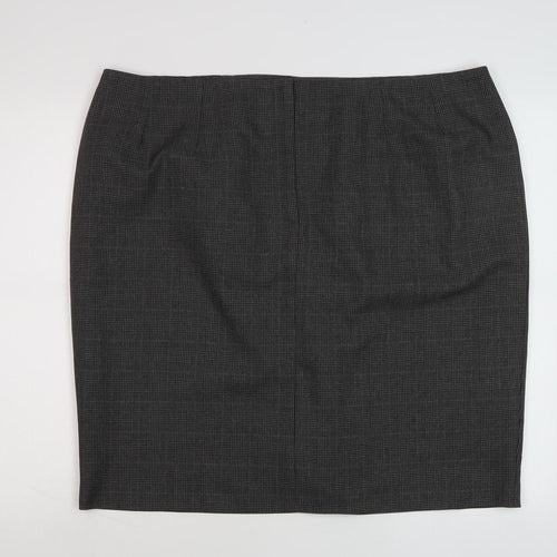 Marks and Spencer Womens Grey Pencil Skirt Size 22 Workwear