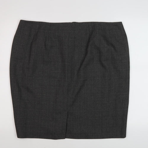 Marks and Spencer Womens Grey Pencil Skirt Size 22 Workwear
