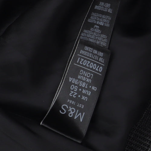 Marks and Spencer Womens Grey Pencil Skirt Size 22 Workwear